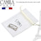 Camila Paris GA252 2.5 Inch Square Hair Barrette Clip Metal Silver, French Hair Accessories for Women, Handmade with Swarovski Crystals Stones. Styling Girls Hair Ornaments. Made in France Camila