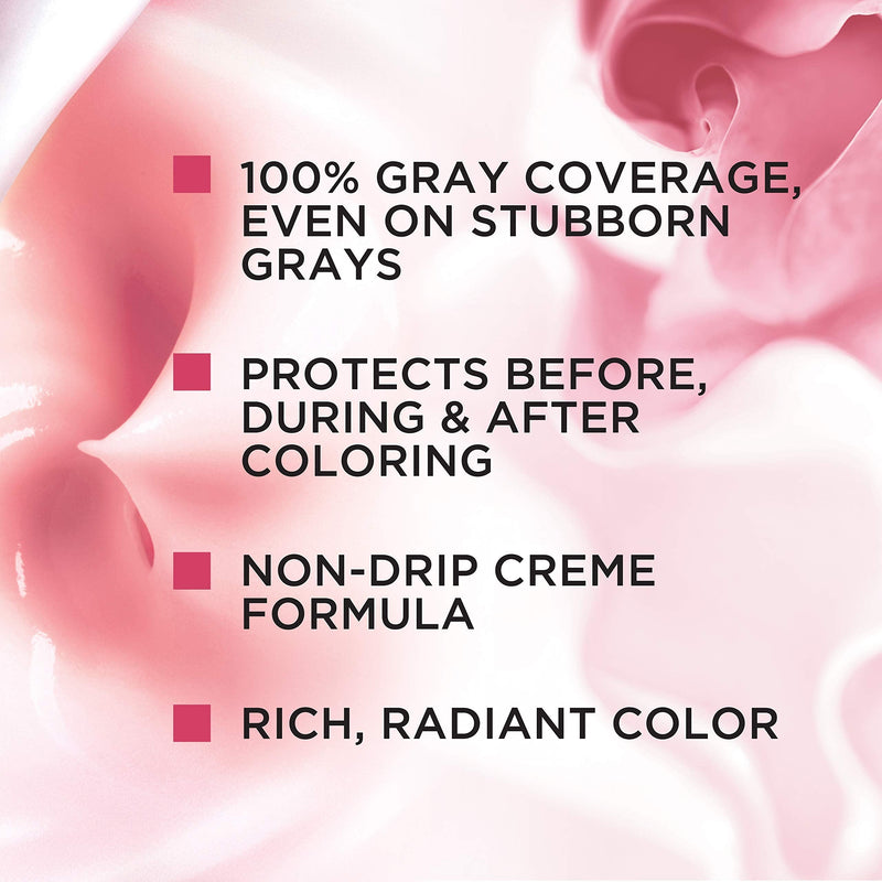 L'Oreal Paris Excellence Creme Permanent Hair Color, 4 Dark Brown, 100 percent Gray Coverage Hair Dye, Pack of 2 L'Oreal Paris