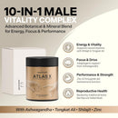 Essencraft Atlas X Testosterone Supplement for Men – 10-in-1 Natural Testosterone Booster & Muscle Booster w/Shilajit, Zinc, Tongkat Ali, & More (120 Capsules) Infinity Warehouse