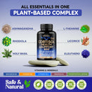 Cortisol Supplement for Women - Holy Basil | Ashwagandha | Rhodiola | L-Theanine - Plant-Based Hormone Balance - Mood, Focus & Sleep Support - Made in USA - Vegan, Non-GMO - 60 Capsules for 2 Months Infinity Warehouse