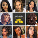 12 Inch AU-THEN-TIC Box Braid Crochet Hair Crochet Box Braids Hair Mambo Twist Braiding Pre-Stretched Pre Looped Hair Extensions (12 Inch (Pack of 8), 99J (Black Burgundy)) AU-THEN-TIC