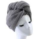 Polyte Microfiber Hair Turban Wrap Drying Towel, 4 Pack (12x28 in, Dark Gray, Gray, Pink, White) Polyte Store