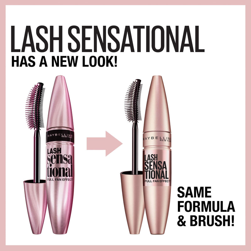 Maybelline Lash Sensational Waterproof Mascara, Brownish Black, 0.32 Fl Oz; (Packaging May Vary) Maybelline New York