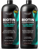 Biotin Shampoo and Conditioner Set for Men & Women | 16 fl oz Each | with Rosemary & Mint | Sulfate Free Hydrating & Strengthening Hair Care for Thinning, Color-Treated & Dry Hair Infinity Warehouse