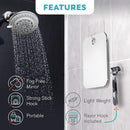 HONEYBULL Shower Mirror | Fogless with Razor Hook (Small 4x6) HONEYBULL Store