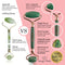 Jade Roller and Gua Sha Face Luxury Anti Aging Tool Set with Countertop Stand – Grade A – Authentic Brazilian Stone Facial Massager for Wrinkles - Non-Squeak by Beauty & Wishes (Aventurine) BEAUTY & WISHES