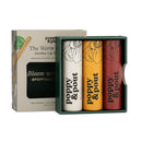 Jumbo Lip Balm Gift Set (3-Pack, Warm Flavors) | Poppy & Pout All Natural Lip Balms & Moisturizers | Hydrates with Beeswax, Vitamin E, Organic Coconut Oil | Cruelty-Free | Recyclable Cardboard Tube Infinity Warehouse