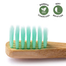 Greenzla Kids Bamboo Toothbrushes (6 Pack) | BPA Free Soft Bristles Toothbrushes | Eco-Friendly, Natural Bamboo Toothbrush Set | Biodegradable, Compostable & Organic Charcoal Wooden toothbrushes GREENZLA
