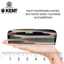 Kent 12T All Coarse Hair Detangling Comb Wide Teeth Pocket Comb for Thick Curly Wavy Hair. Hair Detangler Comb for Grooming Styling Hair, Beard and Mustache. Saw-Cut Hand Polished. Handmade in England KENT Store
