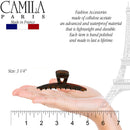 Camila Paris CP2623 French Hair Clip for Women, Narrow, Strong Hold Grip Double Teeth Girls Hair Claw Clips Jaw, Fashion Durable Styling Hair Accessories for Women, Made in France Camila