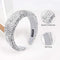 SP SOPHIA COLLECTION Women's Sparkling Crystal Padded Rhinestone Wide Bejeweled Hair Headband Party Hairband Hair Accessories in Silver SP Sophia Collection Store