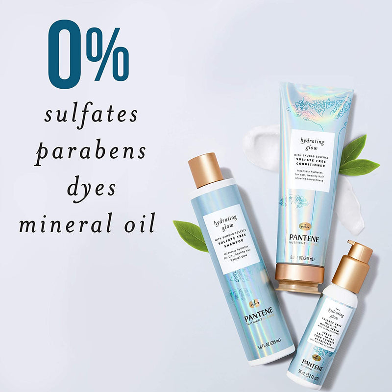 Pantene Shampoo and Conditioner plus Hair Mask Rescue Shot Treatment with Baobab Essence Nutrient Blends Hydrating Glow Pantene Store