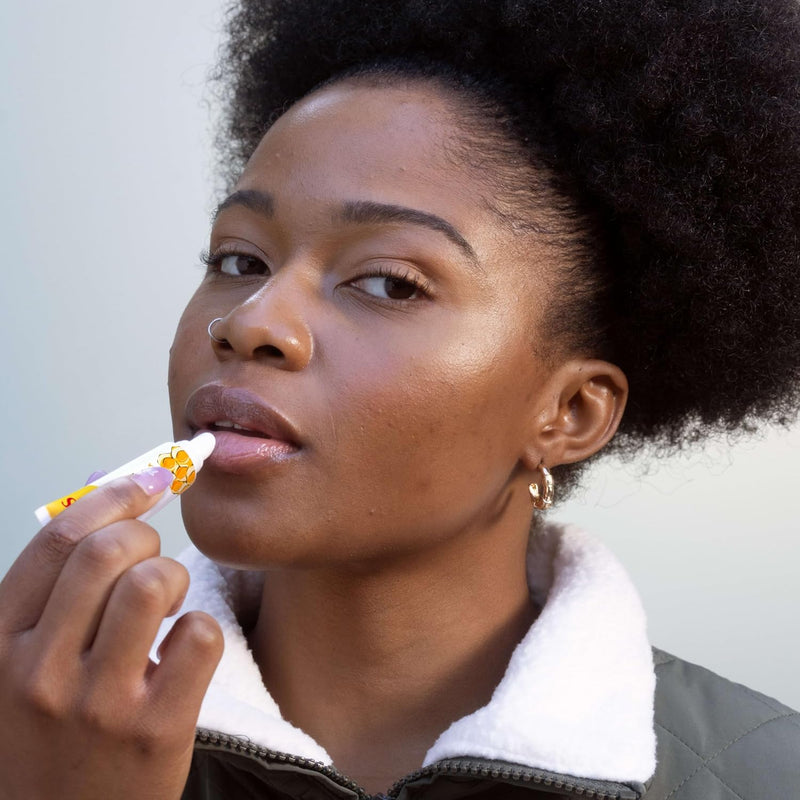 Burt's Bees Rescue Lip Relief, Honey Vanilla, Hydrating Lip Balm for Dry Cracked Lips, with Responsbily Sourced Beeswax and Shea Butter, 100% Natural Origin, 1 Squeezy Tube, 0.35oz Infinity Warehouse