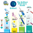 Brilliant Baby Toothbrush by Baby Buddy - for Ages 4-24 Months, BPA Free Microfiber Bristles Clean All-Around Mouth, Kids Love Them, Mint, 1 Count, Green (00572M) Brilliant