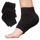 ZenToes Moisturizing Heel Socks 2 Pairs Gel Lined Toeless Spa Socks to Heal and Treat Dry, Cracked Heels While You Sleep (Men's Large 12+, Gray) ZenToes