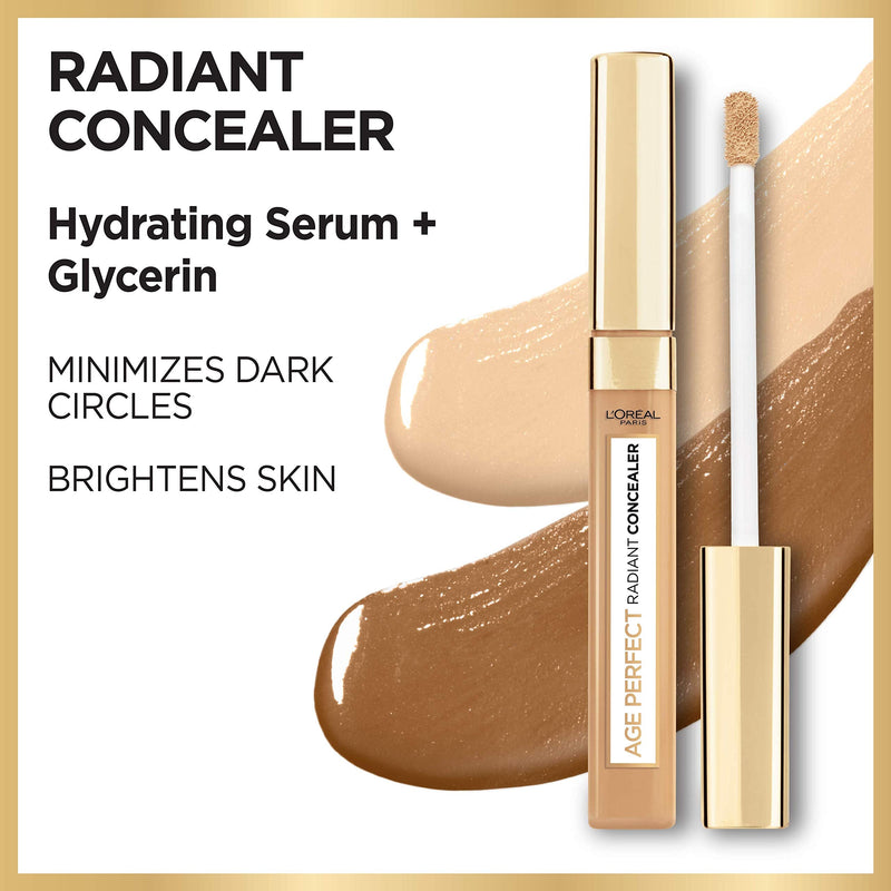 L'Oreal Paris Age Perfect Radiant Concealer with Hydrating Serum and Glycerin, Almond L'Oreal Paris