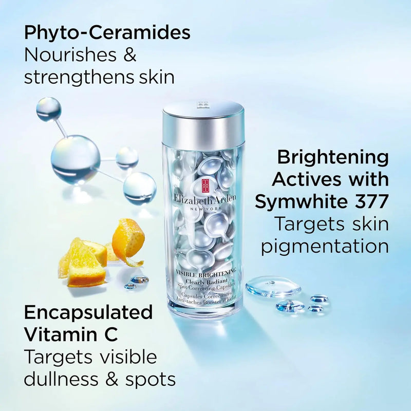 Elizabeth Arden Visible Brightening Clearly Radiant Spot Correcting Night Capsules 60pc, 0.95 fl oz Infinity Warehouse