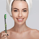 REACH Essentials Toothbrush and Brush Caps, Soft Bristles, Silver, 6 Count REACH