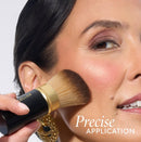 LAURA GELLER NEW YORK Retractable Black Kabuki Brush for Liquid, Cream and Powder Face Makeup With Aluminum Handle Infinity Warehouse