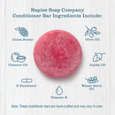 Naples Soap Company, Protein Enriched, 50-75 Use, Solid Hair Conditioner Bar, Eco-Friendly Haircare, Helps Ensure Vibrant, Healthy Hair, All Hair Types, Sunkissed, 1 oz Naples Soap Company Naturally Better Skin Care Store