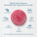 Naples Soap Company, Protein Enriched, 50-75 Use, Solid Hair Conditioner Bar, Eco-Friendly Haircare, Helps Ensure Vibrant, Healthy Hair, All Hair Types, Sunkissed, 1 oz Naples Soap Company Naturally Better Skin Care