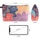 Makeup Bags for Women, MAGEFY Portable Travel Cosmetic Bag with Zipper Pouch Cute Waterproof Makeup Pouch Multifunctional Travel Pouch Cute Pencil Case for Kids (1 pack, Colorful Petals 0194) MAGEFY