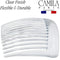 Camila Paris CP2911 French Side Combs Large 2 Pack Curved, Clear Flexible Durable Cellulose Hair Combs, Strong Hold Grip Hair Clips for Women, No Slip Styling Girls Hair Accessories, Made in France Camila