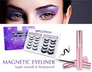 Updated 3D 6D Magnetic Eyelashes with Eyeliner Kit- 2 Tubes of Magnetic Eyeliner & 10 Pairs Magnetic Eyelashes Kit-With Natural Look & Reusable False lashes -No Glue Need Arishine