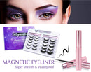 Updated 3D 6D Magnetic Eyelashes with Eyeliner Kit- 2 Tubes of Magnetic Eyeliner & 10 Pairs Magnetic Eyelashes Kit-With Natural Look & Reusable False lashes -No Glue Need Arishine
