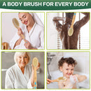 Back Brush Long Handle For Shower - Soft And Firm Double Sided Exfoliating Bath Body Scrub Brush for Men And Women - Use Back Showering Scrubber Wet For Washing/Scrubbing - Use Dry For Exfoliation GreenLeaf MAYDZ