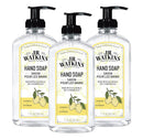 J.R. Watkins Gel Hand Soap For Bathroom or Kitchen, Scented, Cruelty Free, 11 Fl Oz, Lemon, 3 Pack Infinity Warehouse