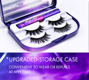 Arishine 3D 5D Magnetic Eyelashes with Eyeliner Kit, 10-Pair Reusable Natural Magnetic Lashes, 2 Pair Fluffy magnetic Eyelashes, 2 Tubes of Magnetic Eyeliner with Scissors Tweezers & Mirror Case Arishine