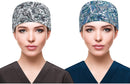 QBA Adjustable Working Cap with Button, Cotton Working Hat Sweatband, Elastic Bandage Tie Back Hats for Women & Men, One Size QBA