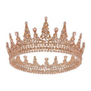 SWEETV Jeweled Queen Crown for Women, Full Round Baroque Tiaras and Crowns, Crystal Costume Party Headpieces for Wedding Birthday Halloween Prom,Pink SWEETV Store