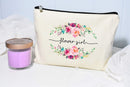 Flower Girl Makeup Bag, Flower Girl Gift, Bridal Party Favor, Cosmetic Pouch, Wedding Party Gift, Gift from Bride Moonwake Designs