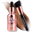LUMINESS Liquid Mirage w/SPF 50 Color Adjusting Foundation Kit - Color Changing Foundation, SPF 50 Primer & Makeup Brush, Face Makeup for Mature Skin, 4in1 Liquid Foundation, Concealer & Moisturizer Infinity Warehouse