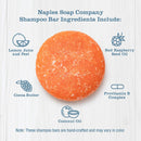 Naples Soap Company, 50-75 Use, Solid Shampoo Bar, Gentle, Sulfate Free, Eco-Friendly Haircare Helps Ensure Nourished and Healthy Hair, All Hair Types, Florida Fresh, 2.25 oz. Naples Soap Company Naturally Better Skin Care