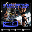 Creatine Monohydrate Gummies, NSF Certified, 5g Dose for Men & Women to Support Muscle, Strength, Recovery, Cognitive Health & Memory, Blueberry Flavor, 90 Gummies Infinity Warehouse