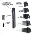MicroTouch Titanium TRIM, Lighted Hair Cutting Tool and Body Groomer Micro Touch