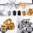 Spearlcable Holographic Nail Glitter 16 Boxes Nails Powder Nail Art Sequins Holo Shining Flakes Gold Silver Chunky Glitter Set Decals for Face Eyes Body Hair DIY Nail Art (pattern1) Spearlcable
