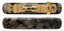 France Luxe Mini Rectangle Barrette Pair - Pavlova Brown France Luxe