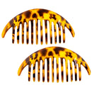 Camila Paris CP2877/2 Set of 2 French Hair Side Combs, Tokyo, Large Interlocking Combs Flexible Durable Strong Hold Hair Clips for Women, No Slip Styling Girls Hair Accessories, Made in France Camila