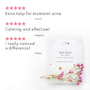 100% PURE Anti Acne Sheet Face Mask Clarifying Facial Skincare Detoxify & Calm Breakouts & Irritated Skin Soothing Anti-Inflammatory Botanical Boost & Deep Pore Cleanse for Women & Men - 1 Mask 100% PURE