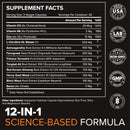 Peak Potential 12-in-1 Testosterone Support for Men – Fenugreek, Ashwagandha & Tongkat Ali – Natural Strength, Energy & Muscle Builder – 90 Capsules Infinity Warehouse