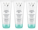 Vichy Pureté Thermale 3-in-1 One Step Facial Cleanser, Gentle Cleansing Milk, Toner, and Makeup Remover, 6.7 Fl Oz (Pack of 3) Vichy