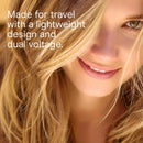 Conair Travel Hair Dryer with Dual Voltage, 1875W Compact Blow Dryer with Folding Handle, Gray Infinity Warehouse