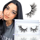 GOO GOO Mink Eyelashes False Lashes, Fake Eyelashes 10mm-17mm Lashes Natural Look Siberian Mink Fur Eye Lashes Hand Made 3D Mink Eyelashes Real Mink Lashes 1 Pair GOO GOO Store
