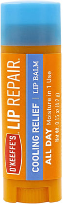 O'Keeffe's Lip Repair Lip Balm for Dry, Cracked Lips, Stick (Pack of 3: 1 Cooling + 1 Unscented + 1 SPF) O'Keeffe's Store