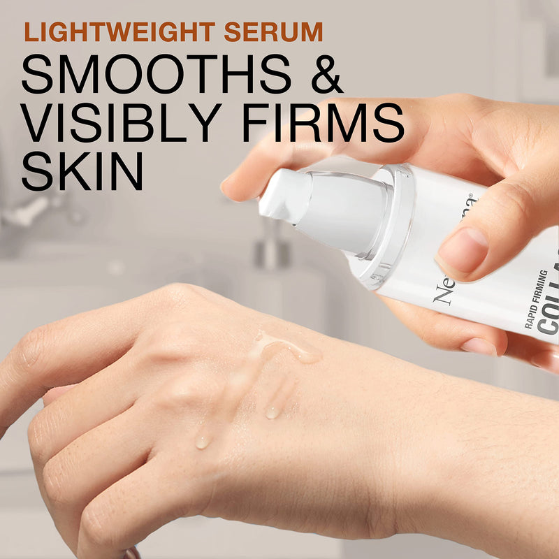 Neutrogena Rapid Firming Collagen Triple Lift Face Serum, Hydrating Serum with Collagen & AHP Amino Acid to visibly Firm & Smooth Skin, Lightweight, Mineral Oil- & Dye-Free, 1 fl. oz Neutrogena