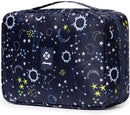 Hanging Travel Toiletry Bag Cosmetic Make up Organizer for Women and Girls Waterproof (Blue Galaxy (upgrade)) Narwey Store
